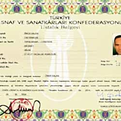 12-USTALIK BELGESİ